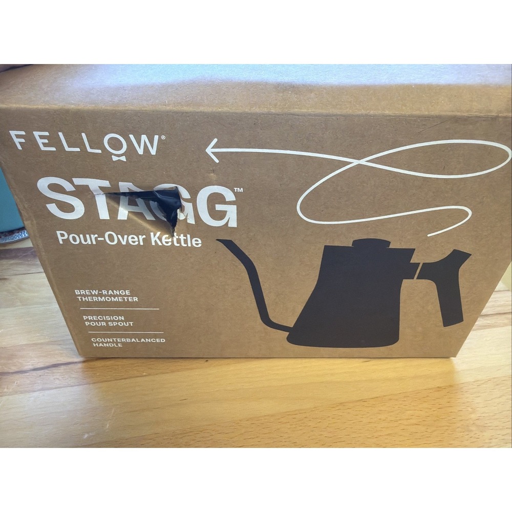 Fellow Stagg Stovetop Gooseneck Pour-Over Coffee Tea Kettle Matte Black Open Box